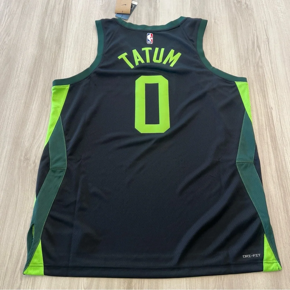 Jayson Tatum 2024-2025 Boston Celtics City Edition Black Jersey #0 Size 52 XL‎